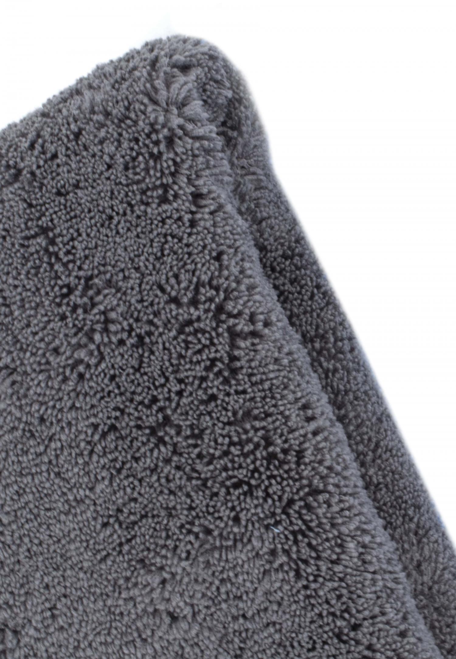 Silver Home 440 gsm 40X50 cm Havlu Mikrofiber Overloklu Temizlik Bezi-Gri / HATASIZ