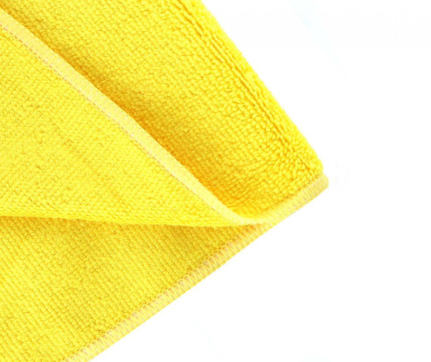 Silver Home 300 gsm 40X40 cm Havlu Mikrofiber Overloklu-AR.SARI(MFT ETİKETLİ) / STOK DIŞI